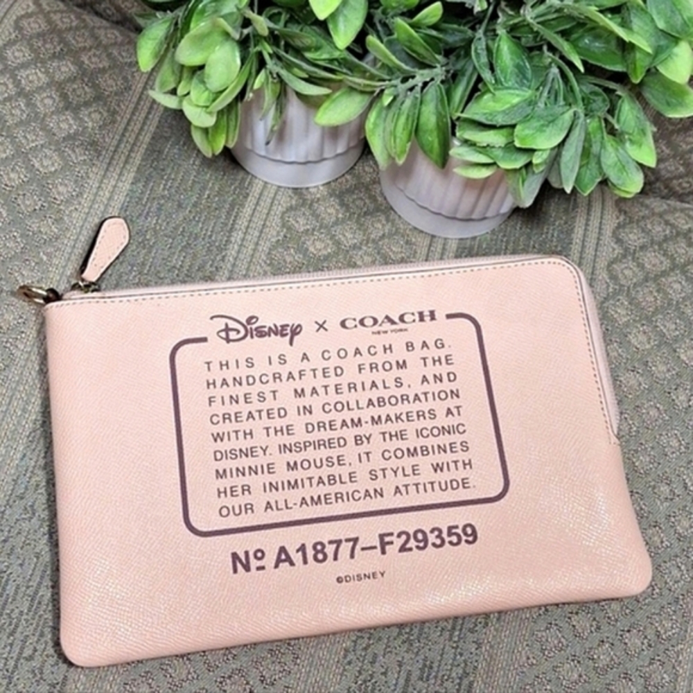Coach X Disney Safiano Leather Clutch Pouch - Picture 1 of 16
